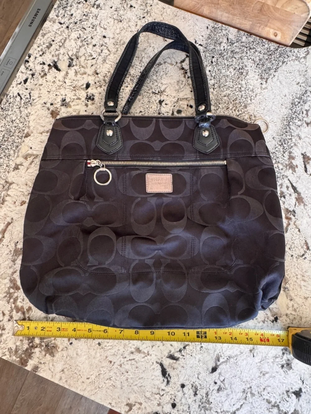 Coach Poppy Glam Bag Black